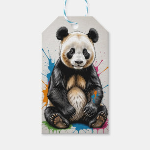 ETIQUETAS PARA REGALOS PANDA - PENCIL - COLORES