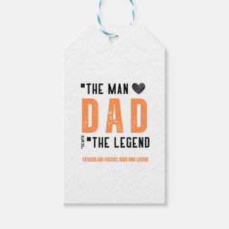 Etiquetas Para Regalos "Papá: El hombre, la leyenda - el día del Padre