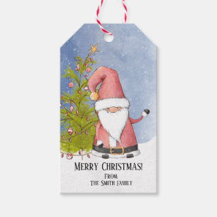 Etiquetas Para Regalos Papá Noel Navidad Personalizada