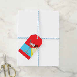 Etiquetas Para Regalos Papá Noel PopArt Martini