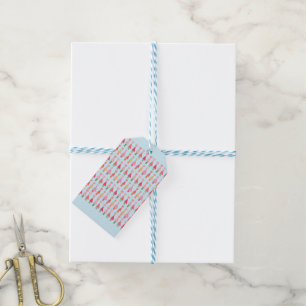 Etiquetas Para Regalos Papel de Regalo Corazones de Árbol de Navidad