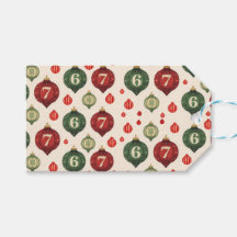 Papel de regalo de adorno de Navidad retro 67 
