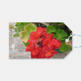 Etiquetas Para Regalos papel de seda de flor roja