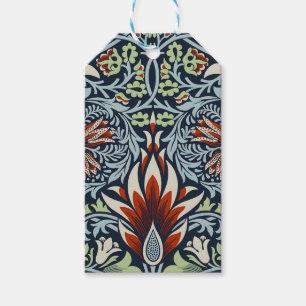 Etiquetas Para Regalos Papel pintado floral Morris Navy Blue Snakeshead