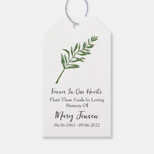 Etiquetas Para Regalos Paquete de semillas de estragón memorial funeral