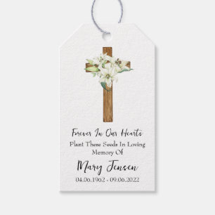 Etiquetas Para Regalos Paquete de semillas funerarias conmemorativas Lily