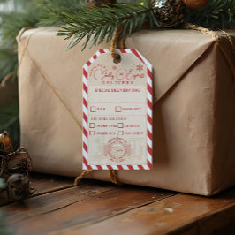Etiquetas Para Regalos Paquete de servicio de entrega de trenes North Pol