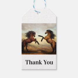 Etiquetas Para Regalos par de caballos salvajes