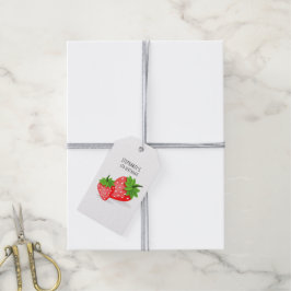 Etiquetas Para Regalos Parche de Fresa