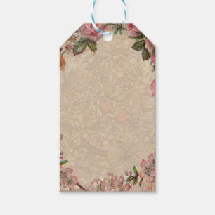 Etiquetas Para Regalos Pareja de Romance Vintage: Rosas de Antiguos Amant