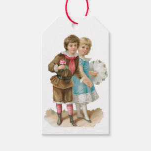 Etiquetas Para Regalos Pareja de San Valentín antigua