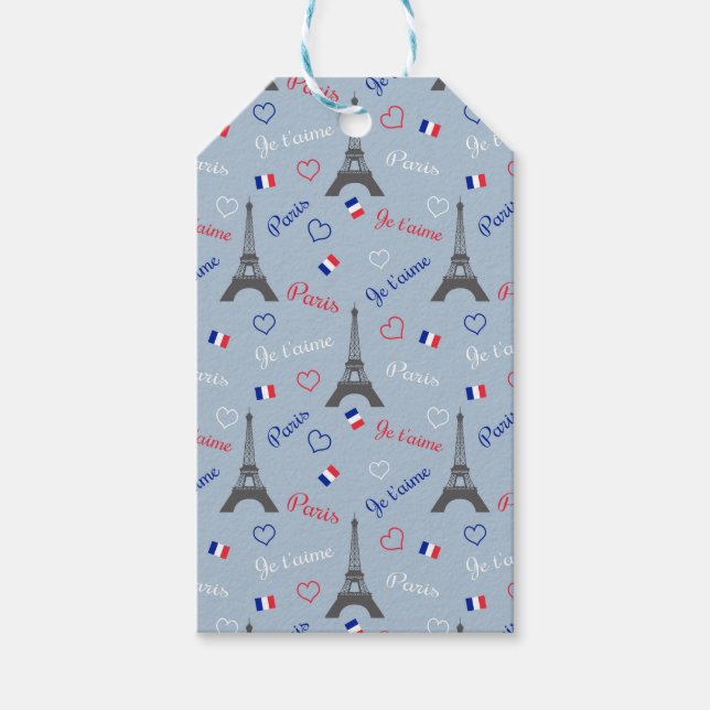 Etiquetas Para Regalos París (Anverso)