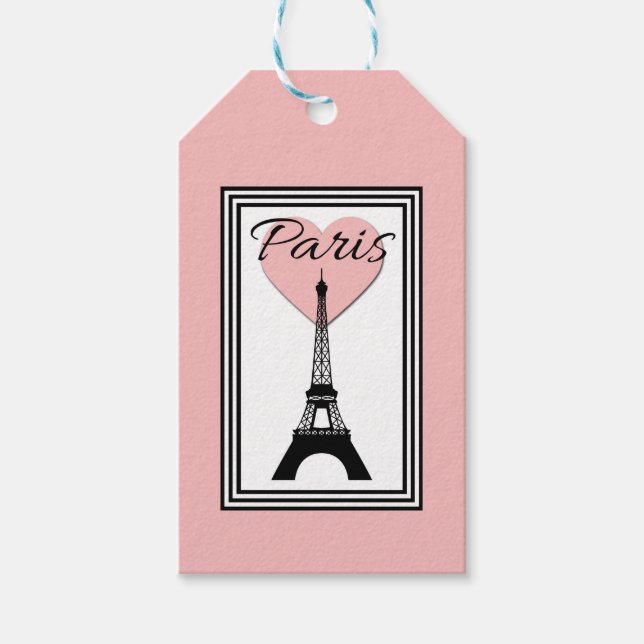 Etiquetas Para Regalos París (Anverso)