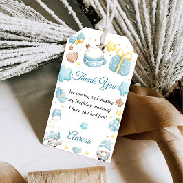 Etiquetas Para Regalos Partido de Cumpleaños de los navidades Gnomes