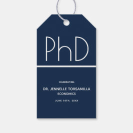 Etiquetas Para Regalos Partido de Graduación de Graduación de Doctorado A