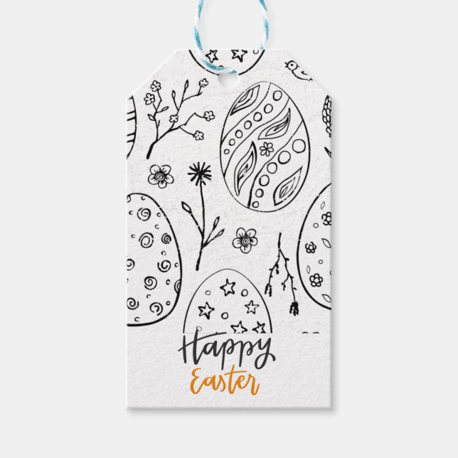 Etiquetas Para Regalos Pascua (Anverso)