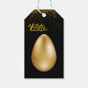 Etiquetas Para Regalos Pascua de huevos de oro