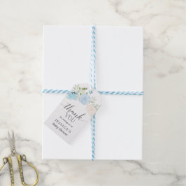 Etiquetas Para Regalos Pastel Blue Baby Shower Gracias Por Favor De Las E