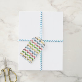Etiquetas Para Regalos Pastel Chevron-Drop Shadow por Shirley Taylor