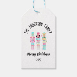 Etiquetas Para Regalos Pastel de Cascanueces de Navidad con Nombre Person