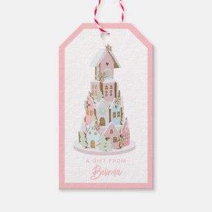 Etiquetas Para Regalos Pastel de castillo de azúcar Pastel Gingerbread