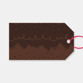 Etiquetas Para Regalos Pastel de chocolate de cumpleaños helado