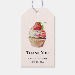 Etiquetas Para Regalos Pastel de fresa postre dulce Gracias