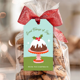 Etiquetas Para Regalos Pastel de Navidades de pudding de ciruelas de sigl