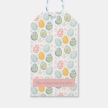 Pastel Easter Eggs Floral Pattern - Cute Spring