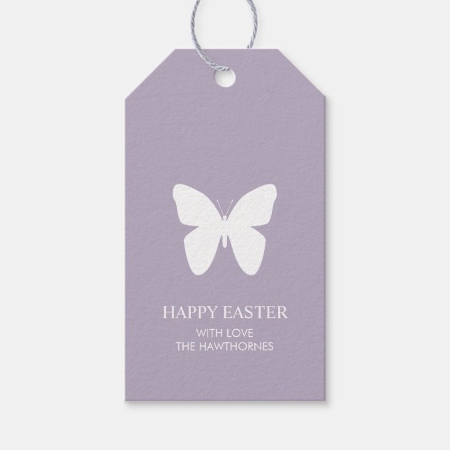 Etiquetas Para Regalos Pastel Elegant Easter (Anverso)