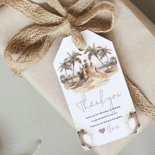 Etiquetas Para Regalos Pastel Sand Elegant Beach Fiesta Personalizado