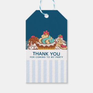 Etiquetas Para Regalos Pasteles De Estilo Retro Postre Dulce Gracias