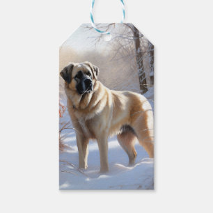 Etiquetas Para Regalos Pastor de Anatolia Deja que nieve Navidad