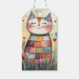 Etiquetas Para Regalos Patchwork Cat Valentine
