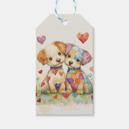 Etiquetas Para Regalos Patchwork Pups Valentine