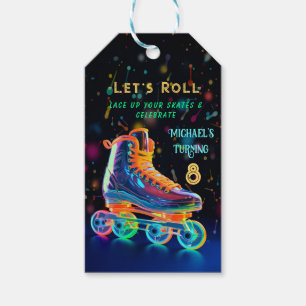 Etiquetas Para Regalos Patinaje sobre ruedas, Turno de 8