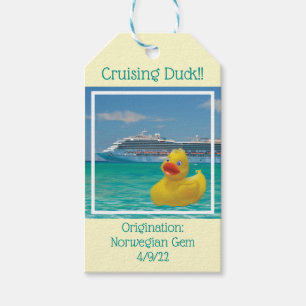 Etiquetas Para Regalos Pato de crucero de conquista con crucero