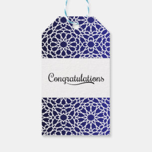 Etiquetas Para Regalos Patrón árabe mabrook árabe en la marina