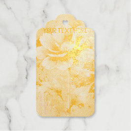 Etiquetas Para Regalos patrón de acuarela de flor azul