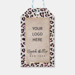 Etiquetas Para Regalos Patrón De Chita Y Vintage De Oro