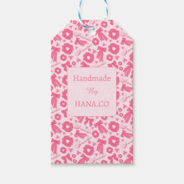 Etiquetas Para Regalos Patrón de coleteros rosados y femeninos Accesorio