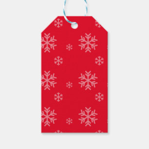 Etiquetas Para Regalos Patrón de copo de nieve, moderno día festivo de in