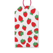 Patrón de fresa con nombre de texto