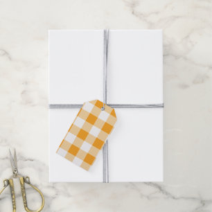 Etiquetas Para Regalos Patrón de gingham