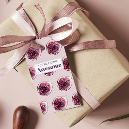 Etiquetas Para Regalos Patrón de higo morado moderno y estás peleando. In