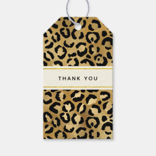 Etiquetas Para Regalos Patrón de impresión de leopardo salvaje y exótico 