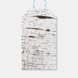 Etiquetas Para Regalos Patrón de la corteza de Birch