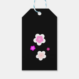 Etiquetas Para Regalos Patrón de la flora púrpura de gradiente de primave