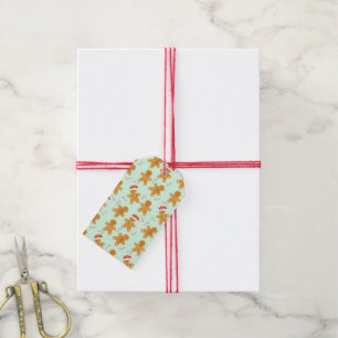 Etiquetas Para Regalos Patrón de los hombres de jengibre