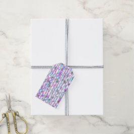 Etiquetas Para Regalos Patrón de Ondas de Estallido de Estrellas Soñadora